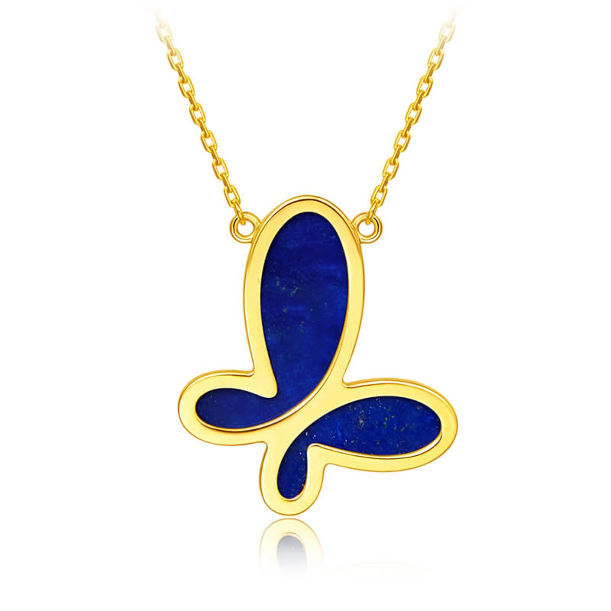 22K Yellow Gold Lapis-Lazuli necklace