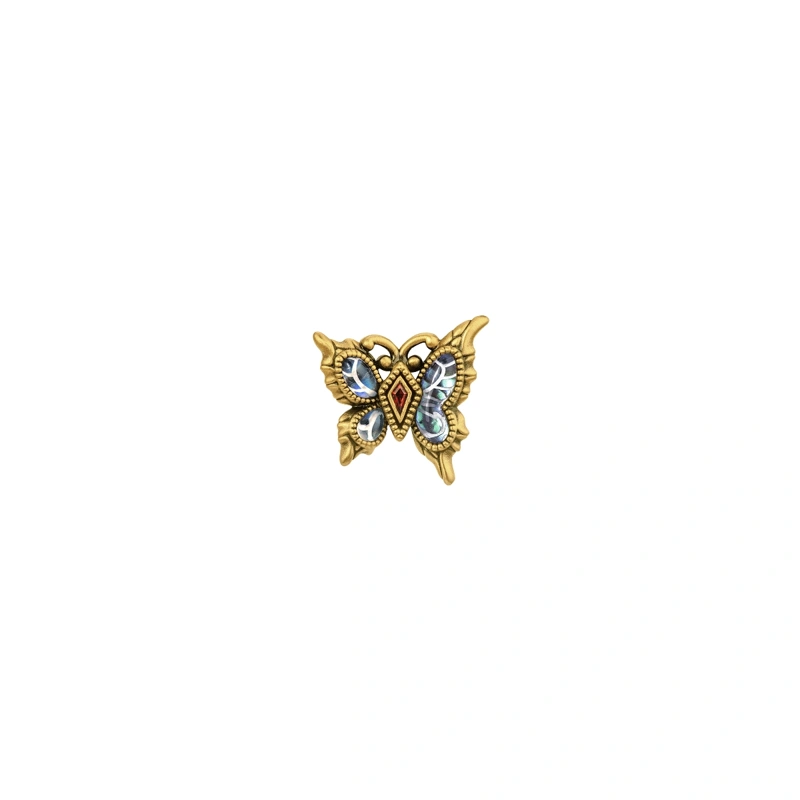 靈動蝴蝶990黃金耳環(單隻)