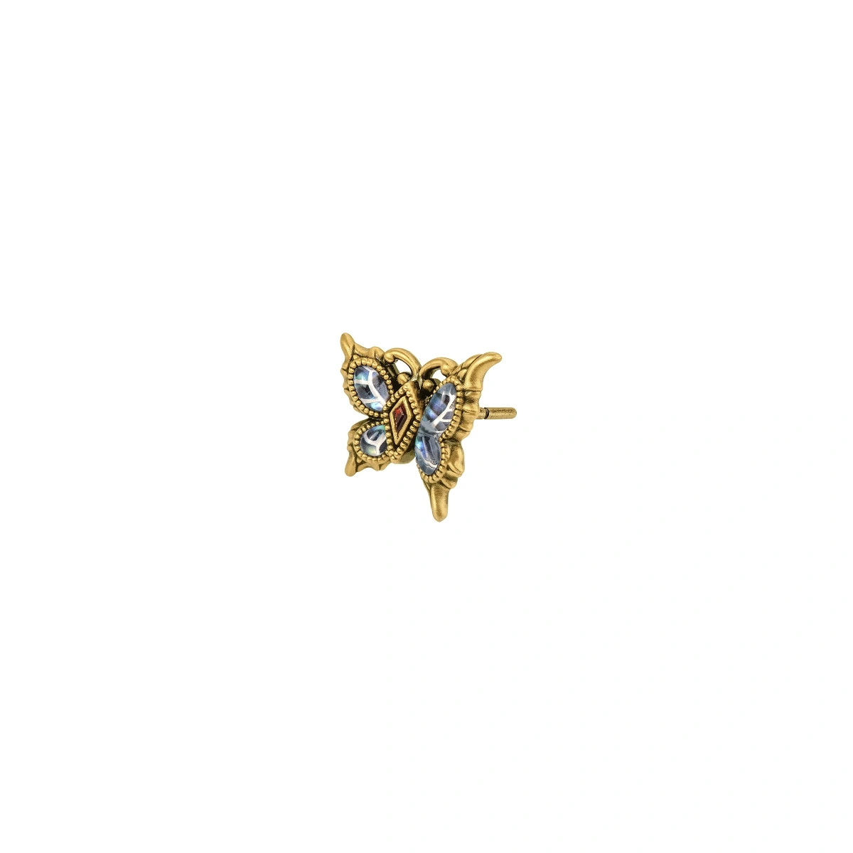 靈動蝴蝶990黃金耳環(單隻)
