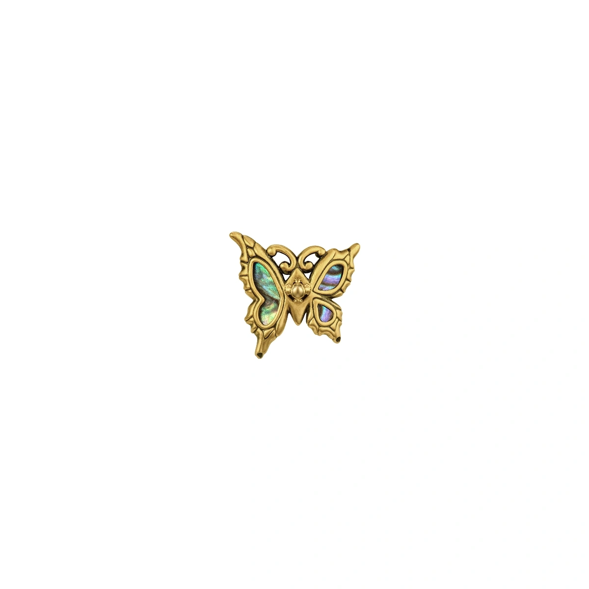 靈動蝴蝶990黃金耳環(單隻)