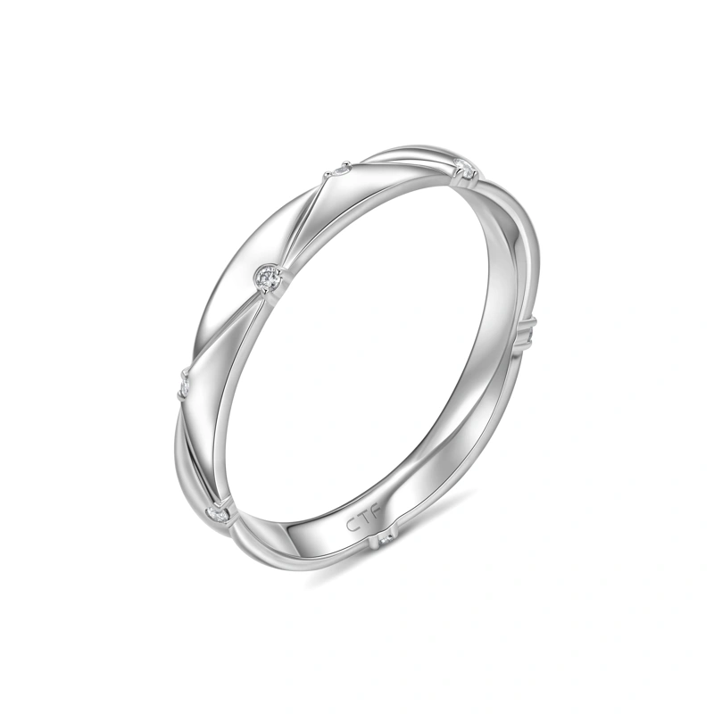 Pt950 Platinum diamond ring