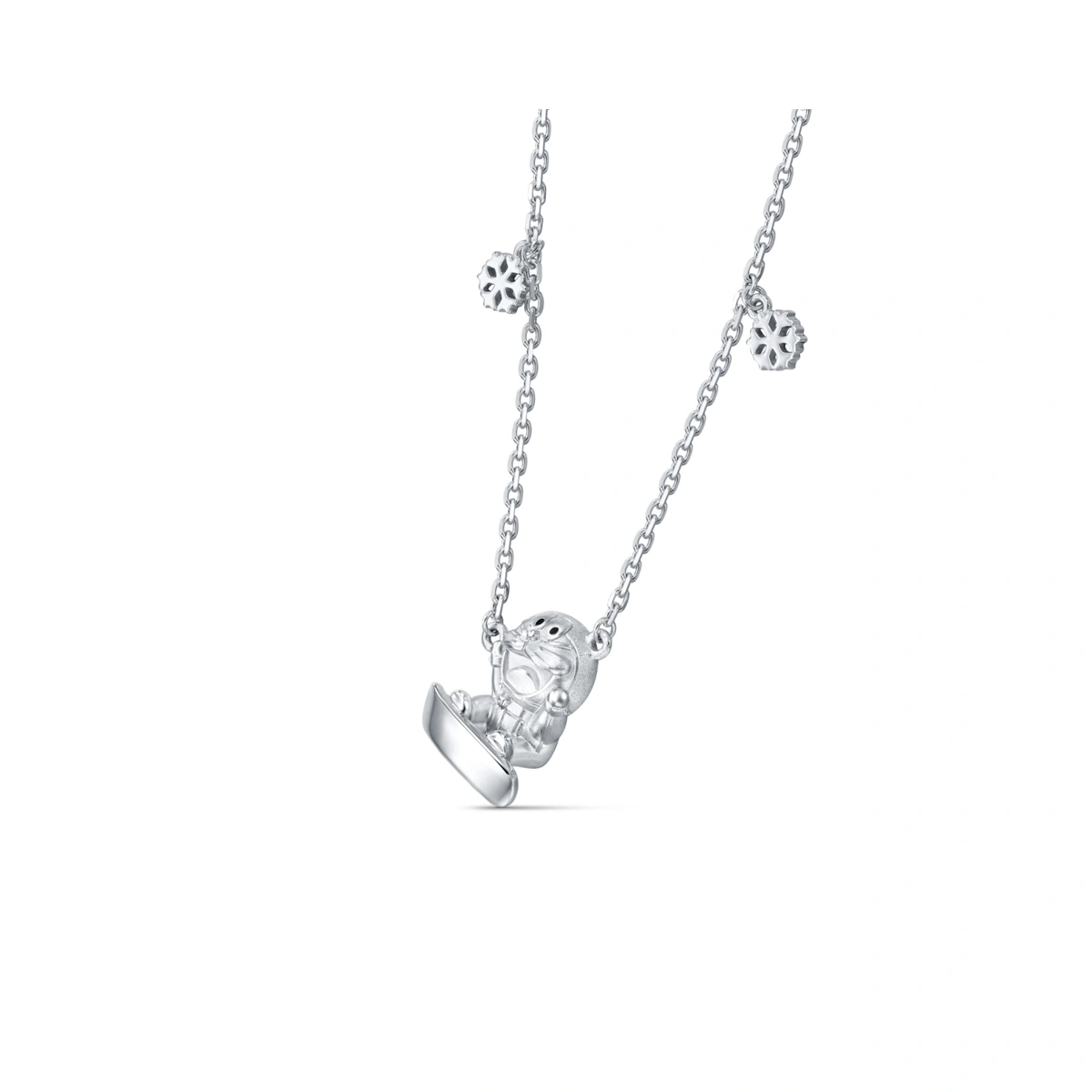 Winter Collection - Doraemon 18K/750 White Gold necklace