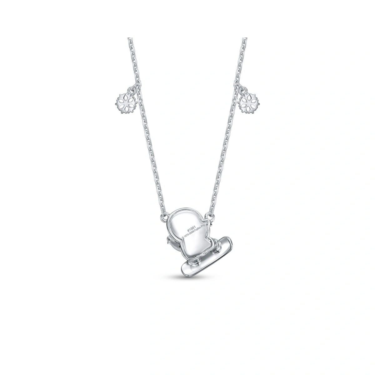 Winter Collection - Doraemon 18K/750 White Gold necklace