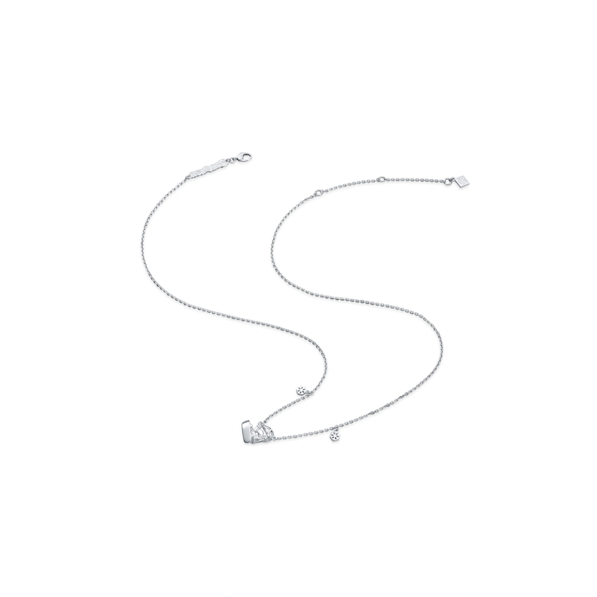 Winter Collection - Doraemon 18K/750 White Gold necklace