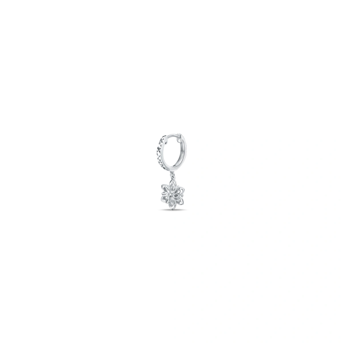 Frozen Collection - Snow Flake 18K/750 White Gold earrings