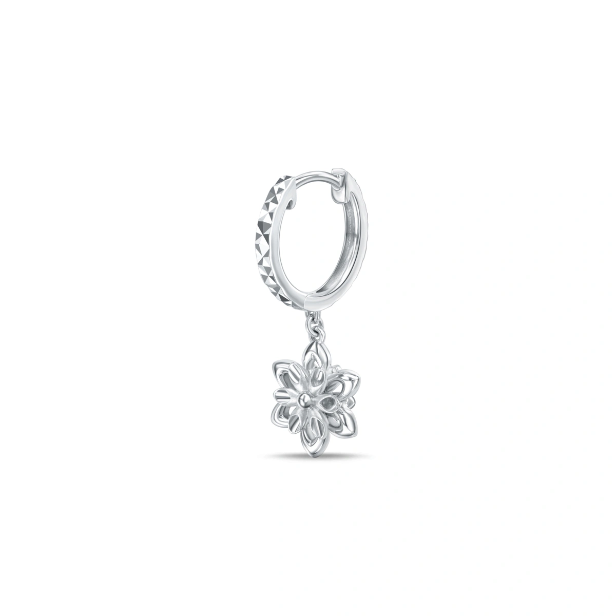 Frozen Collection - Snow Flake 18K/750 White Gold earrings