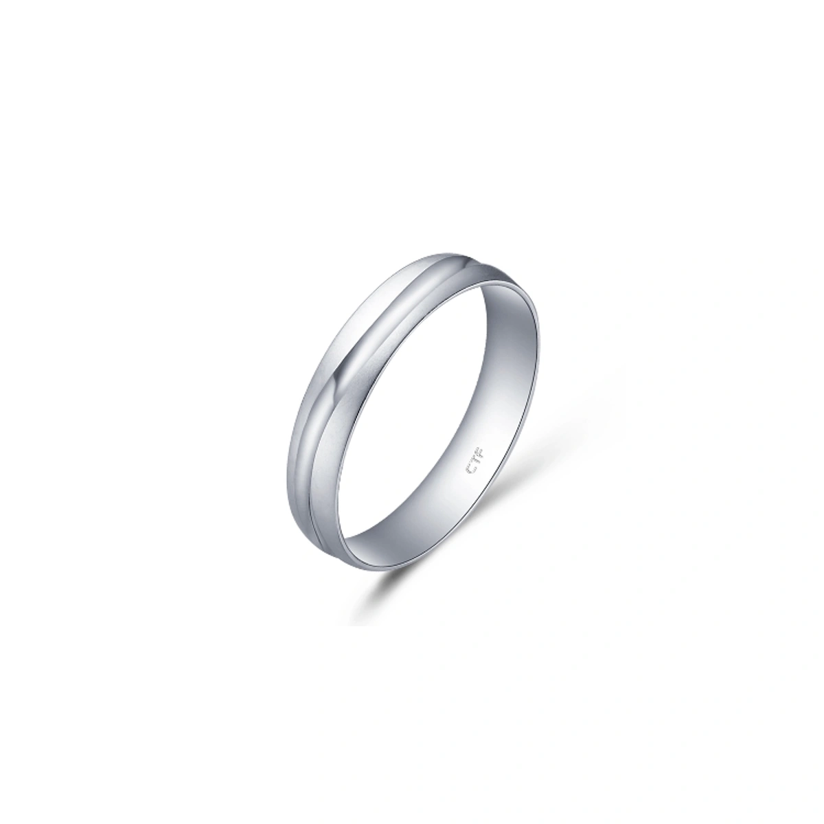 Pt950 Platinum wedding band