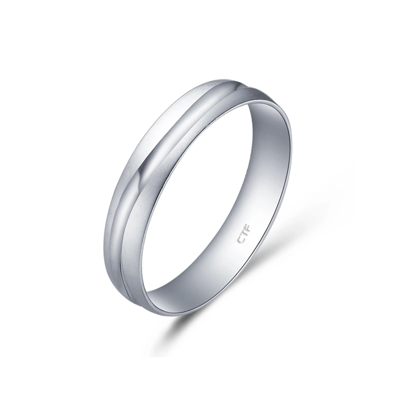 Pt950鉑金對裝戒指