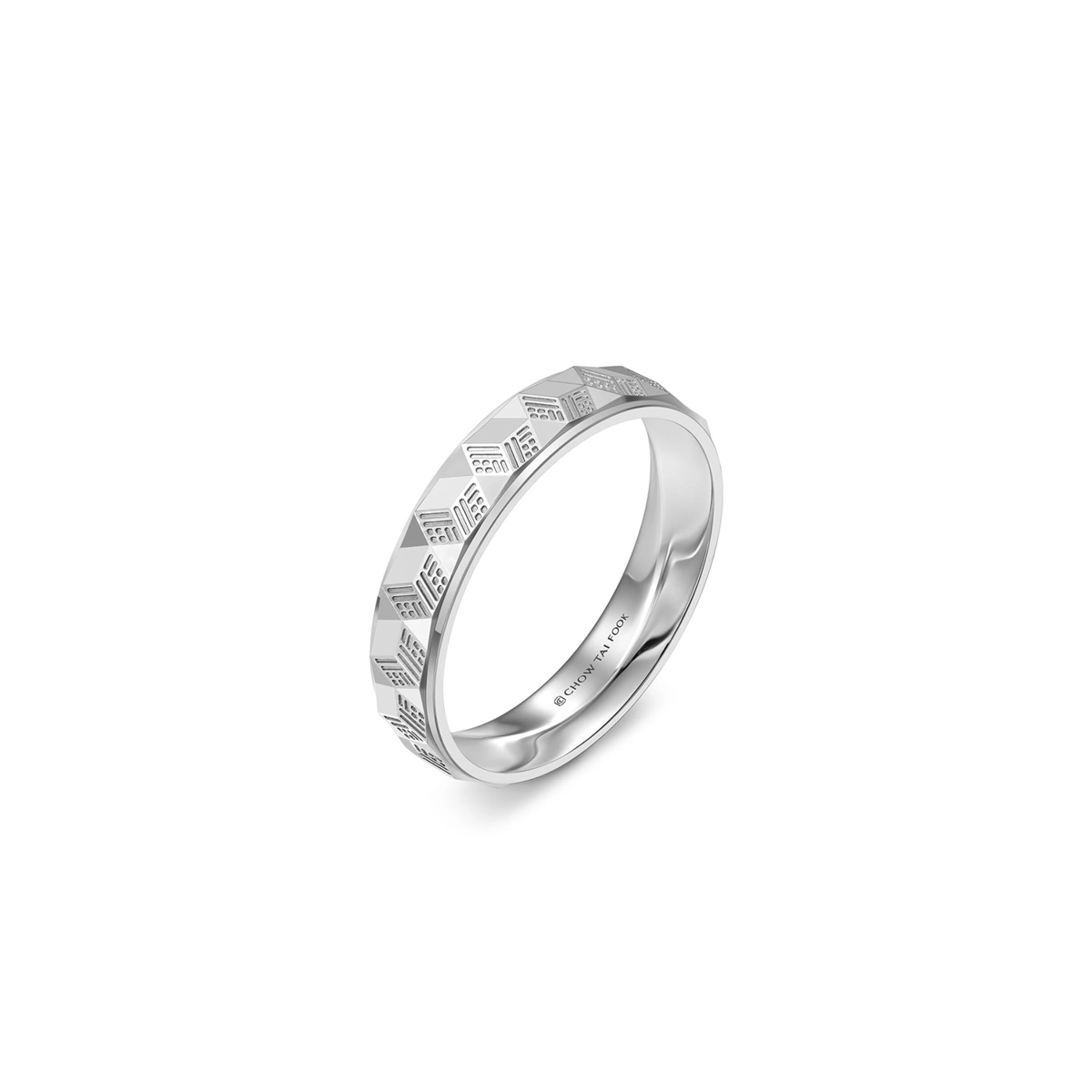Pt950 Platinum wedding band