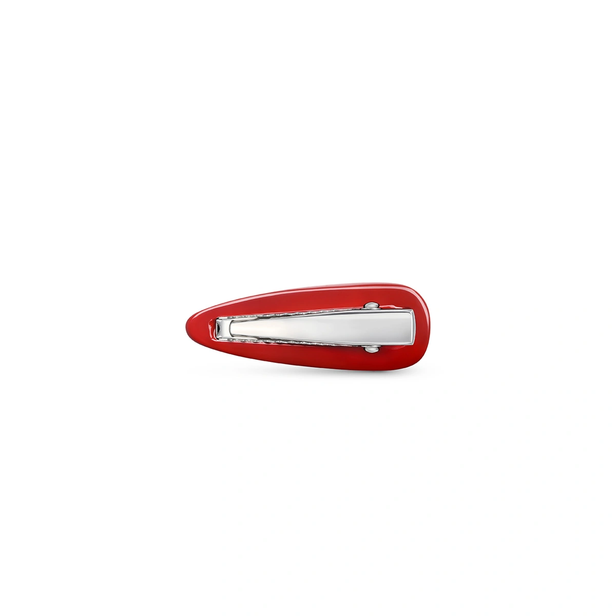 999 Gold Red Enamel Hair Clip (Small)