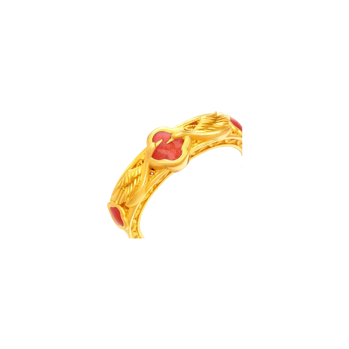 婚嫁喜鵲999足金戒指