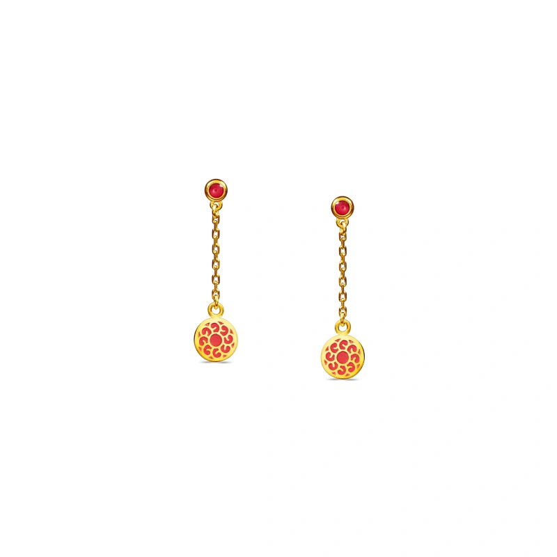 999 Gold earrings