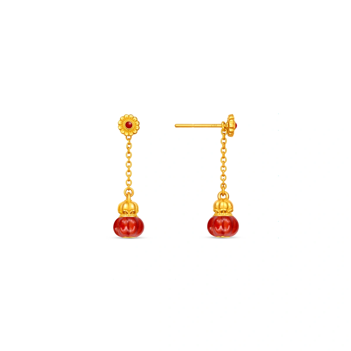 999 Gold earrings