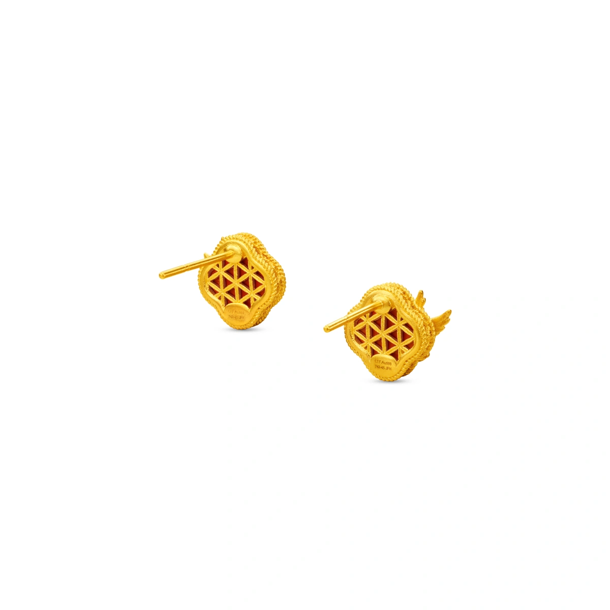 999 Gold earrings