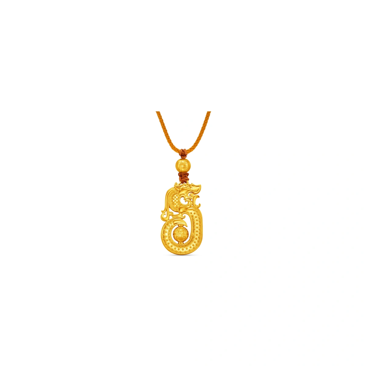The Dancing Dragon Protector 999 Gold pendant