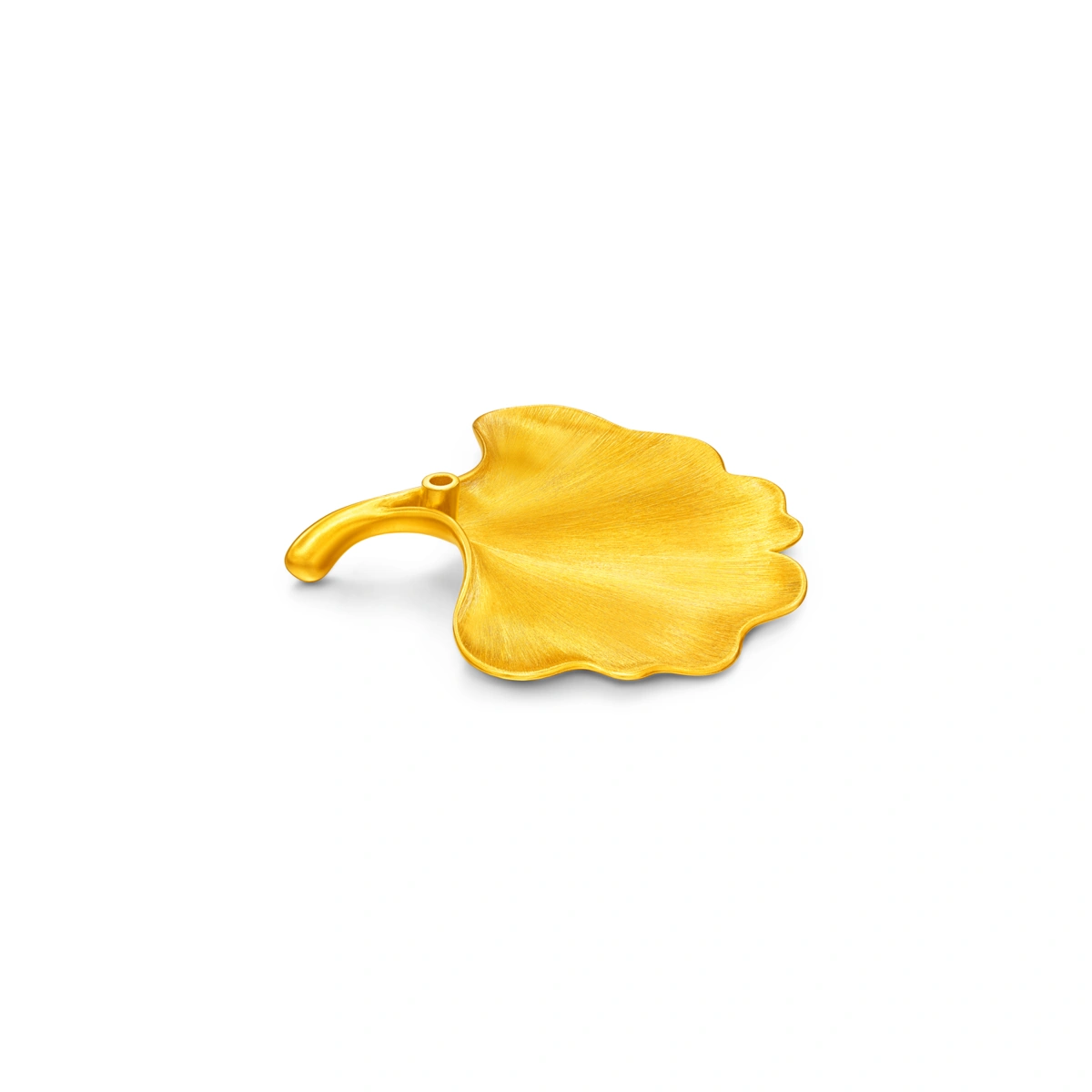 Ginkgo Leaf Incense Plate 999 Gold Ornament