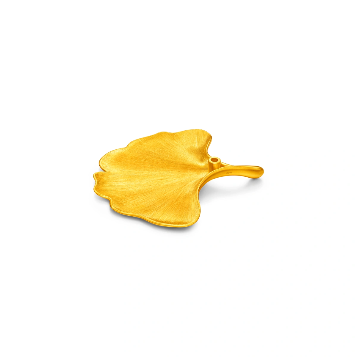 Ginkgo Leaf Incense Plate 999 Gold Ornament