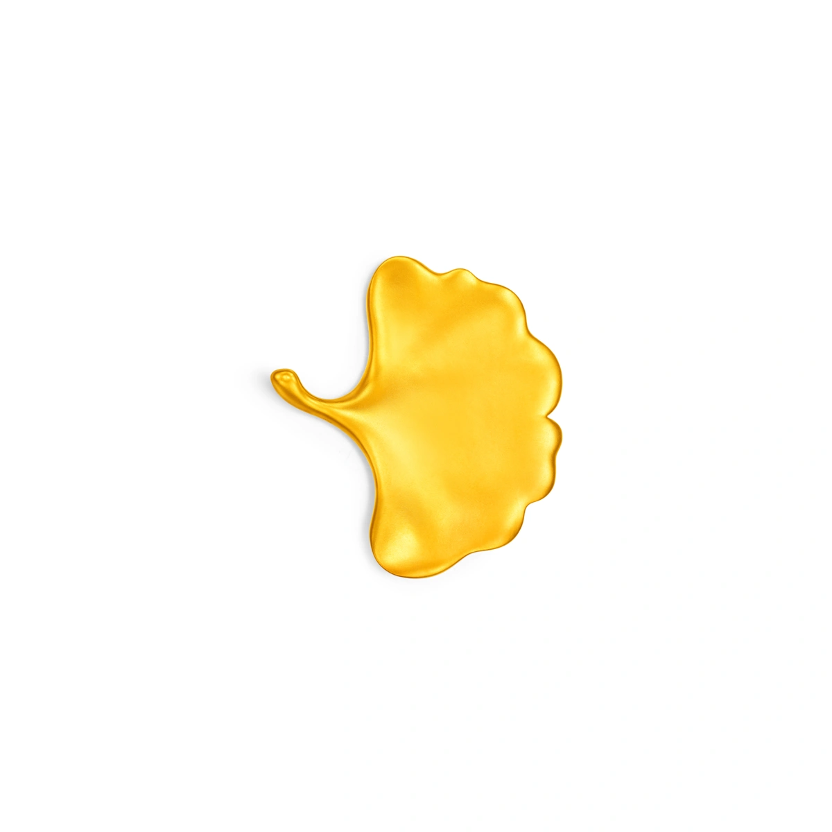 Ginkgo Leaf Incense Plate 999 Gold Ornament