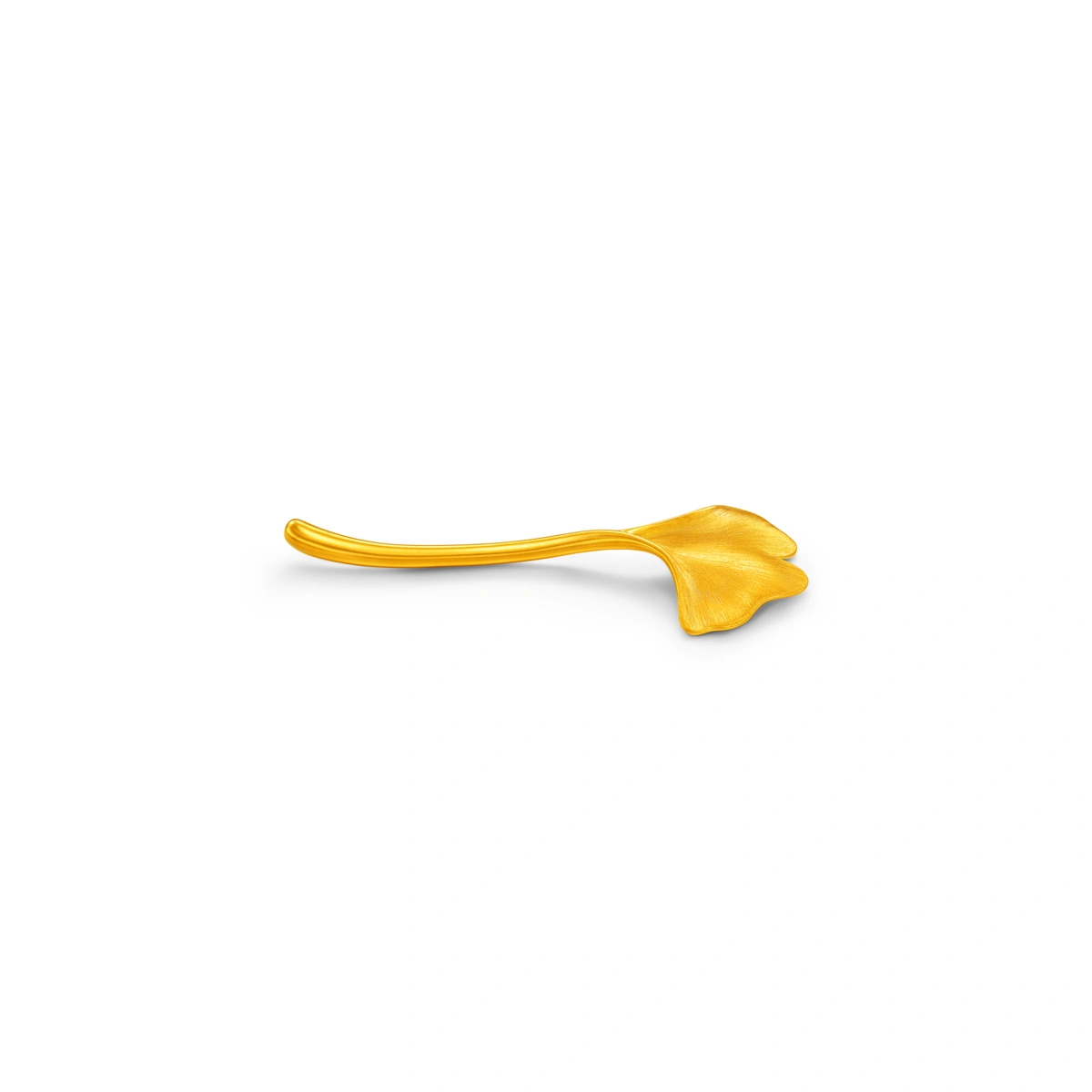 Ginkgo Leaf Chopstick Rest 999 Gold Ornament