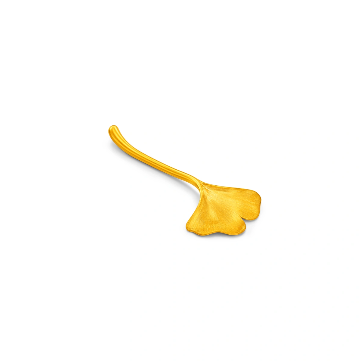 Ginkgo Leaf Chopstick Rest 999 Gold Ornament