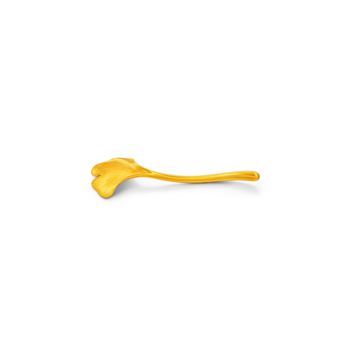 Ginkgo Leaf Chopstick Rest 999 Gold Ornament