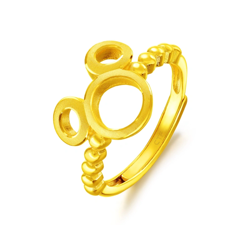 米奇老鼠999.9黃金工藝精品戒指