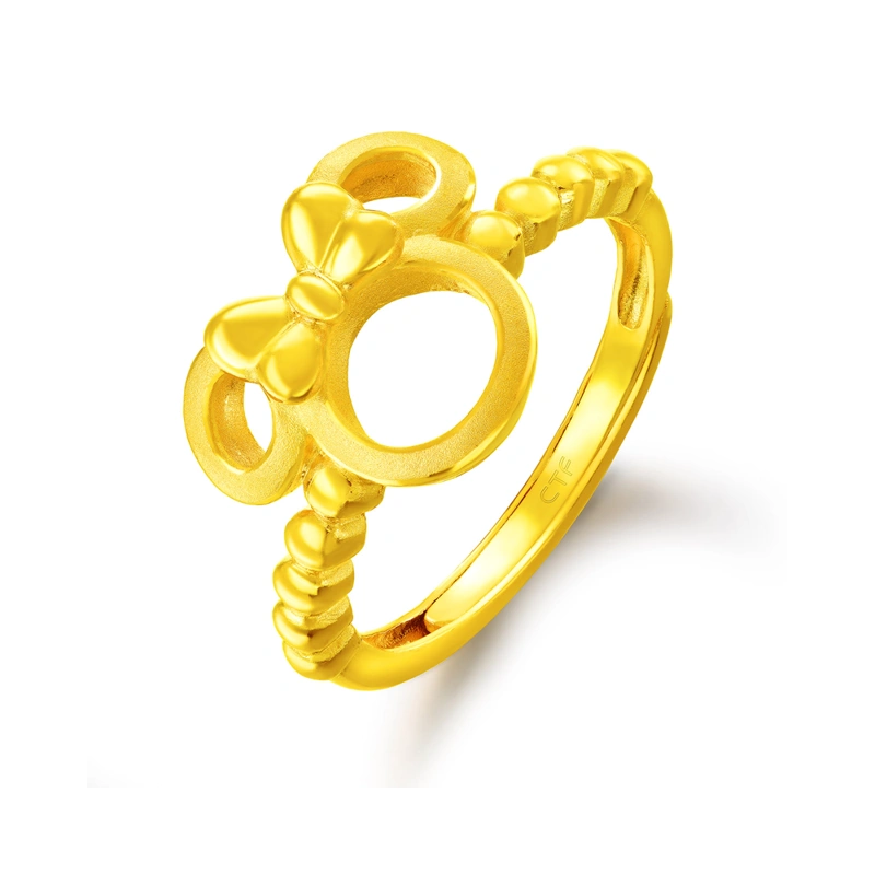 米妮老鼠999.9黃金工藝精品戒指