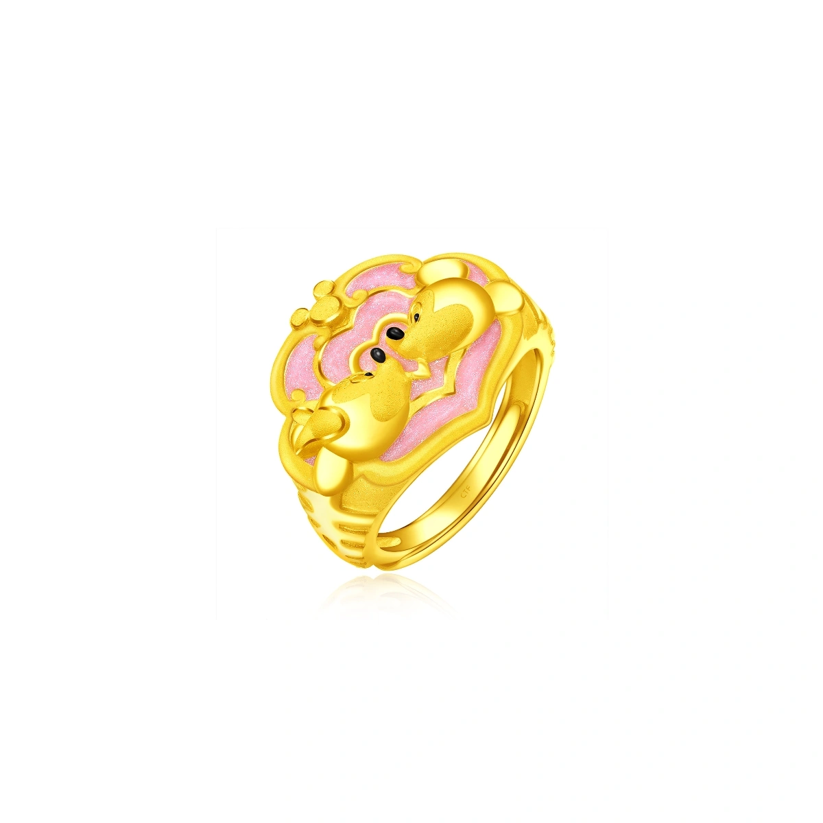 Mickey Mouse & Minnie Mouse 999.9 Gold ring