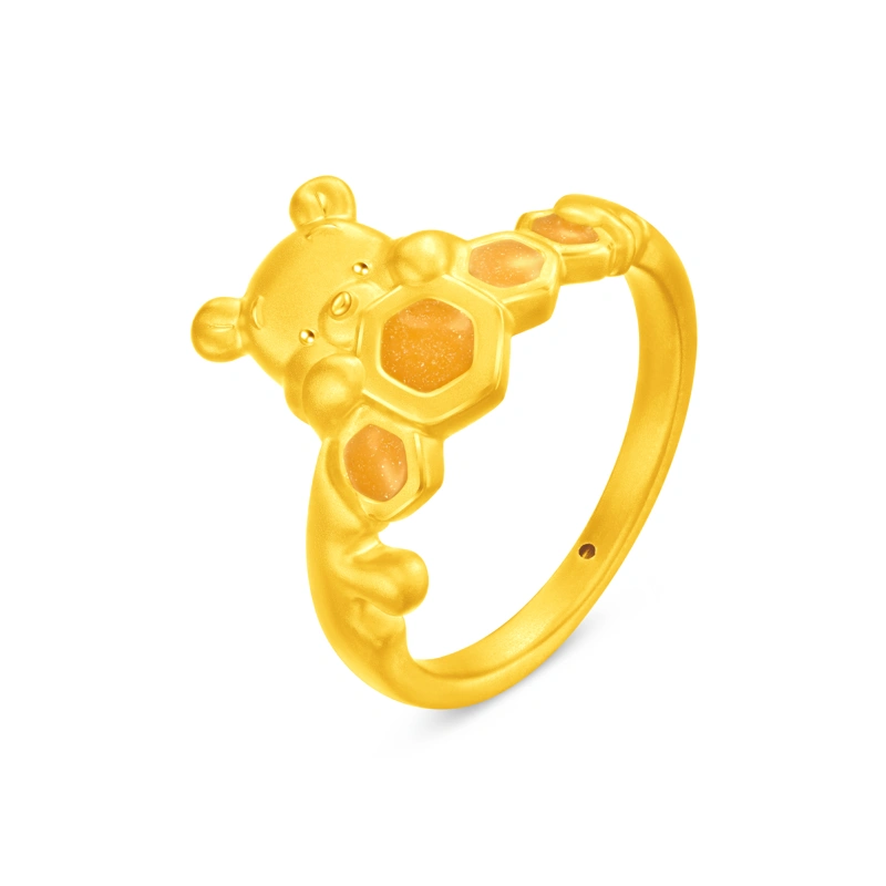 小熊維尼999足金工藝精品戒指