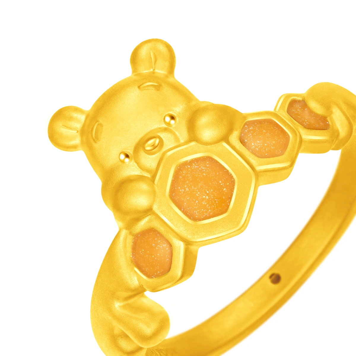 小熊維尼999足金工藝精品戒指