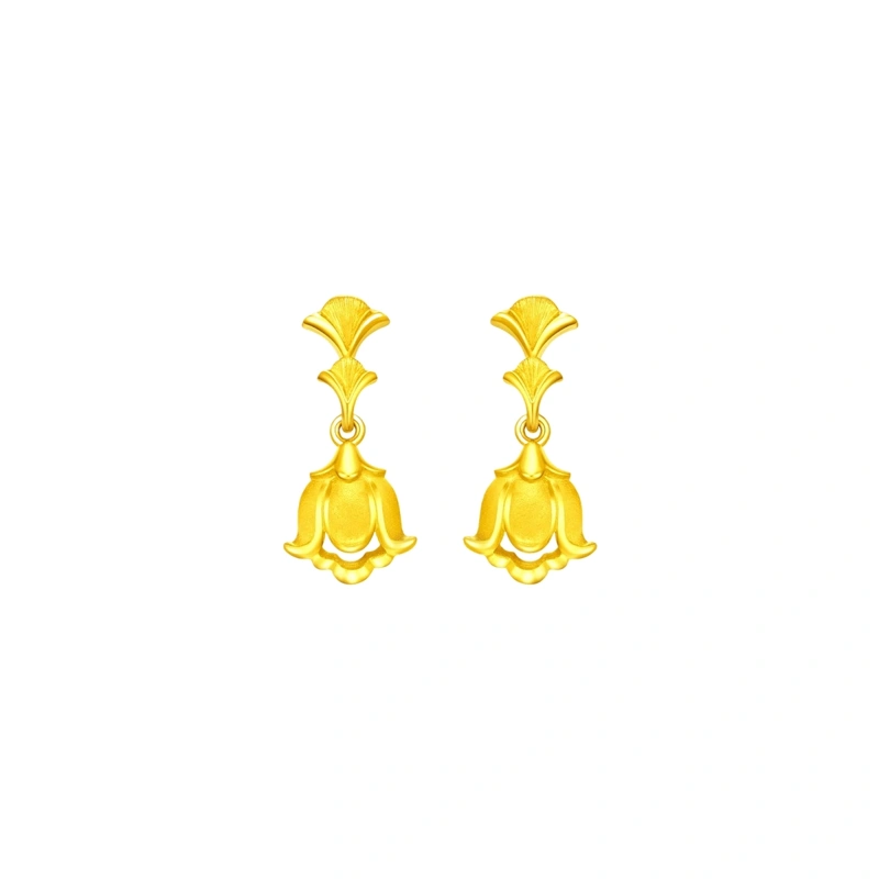 999.9 Gold earrings