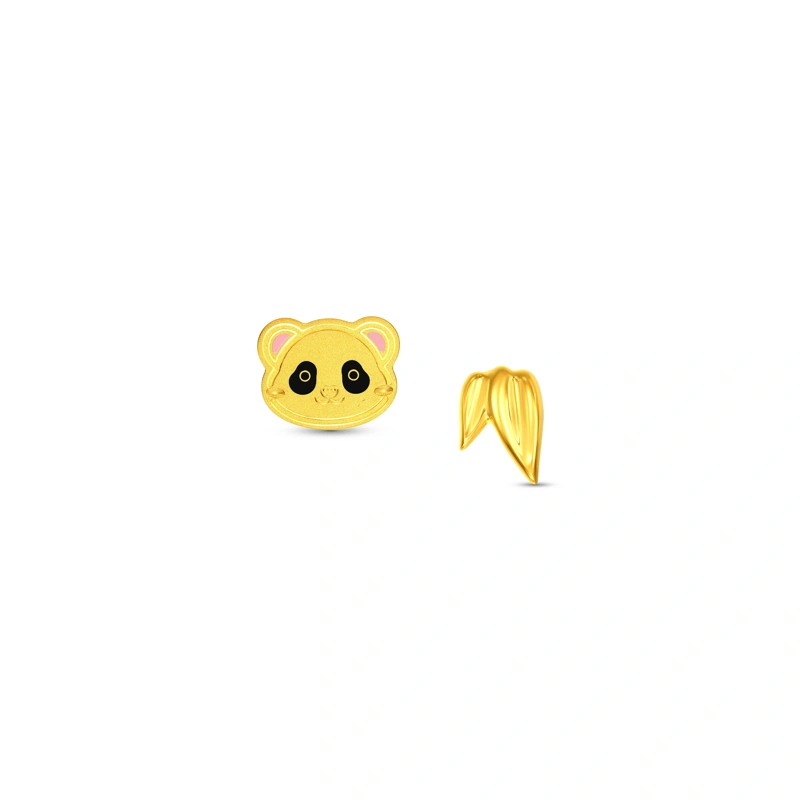 Panda 999 Gold earrings