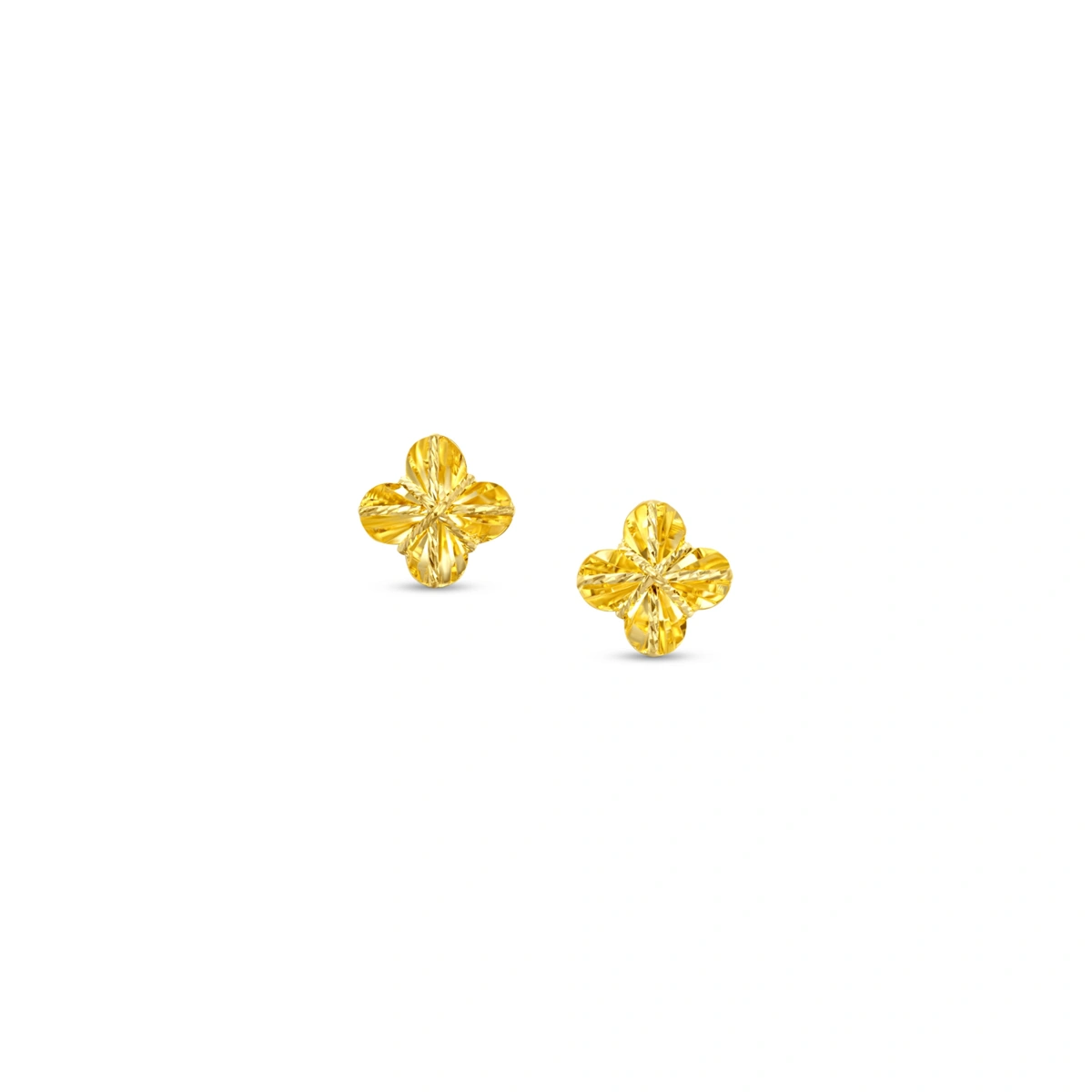 Four Leaf Clover 999 Gold earrings