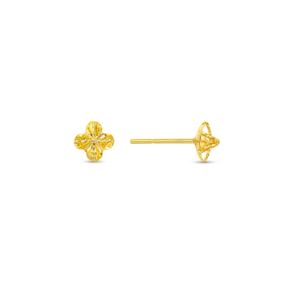 Four Leaf Clover 999 Gold earrings
