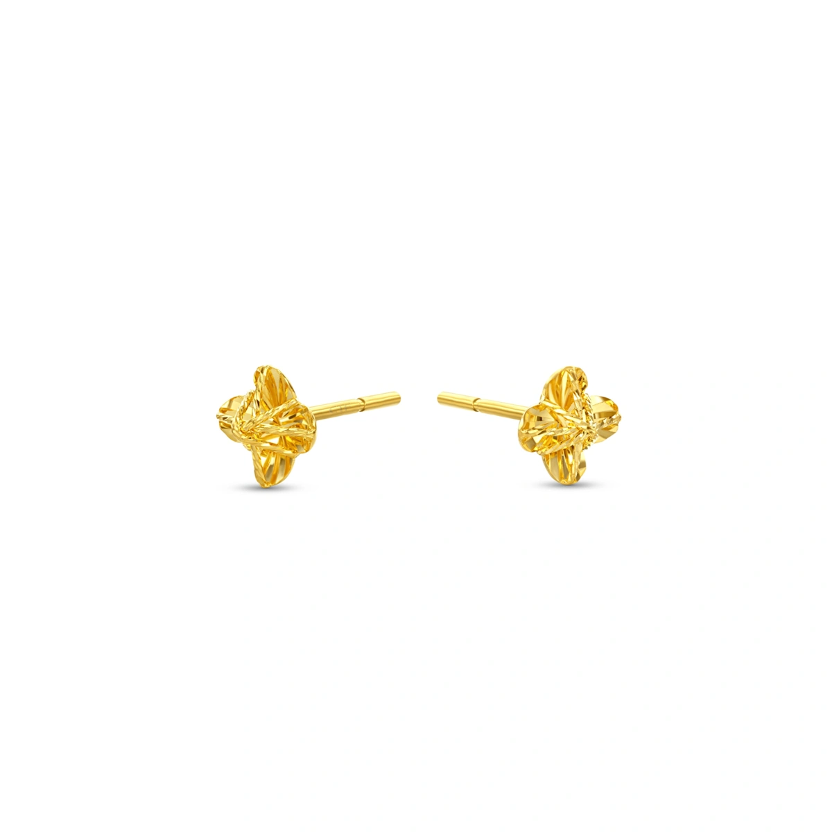 Four Leaf Clover 999 Gold earrings