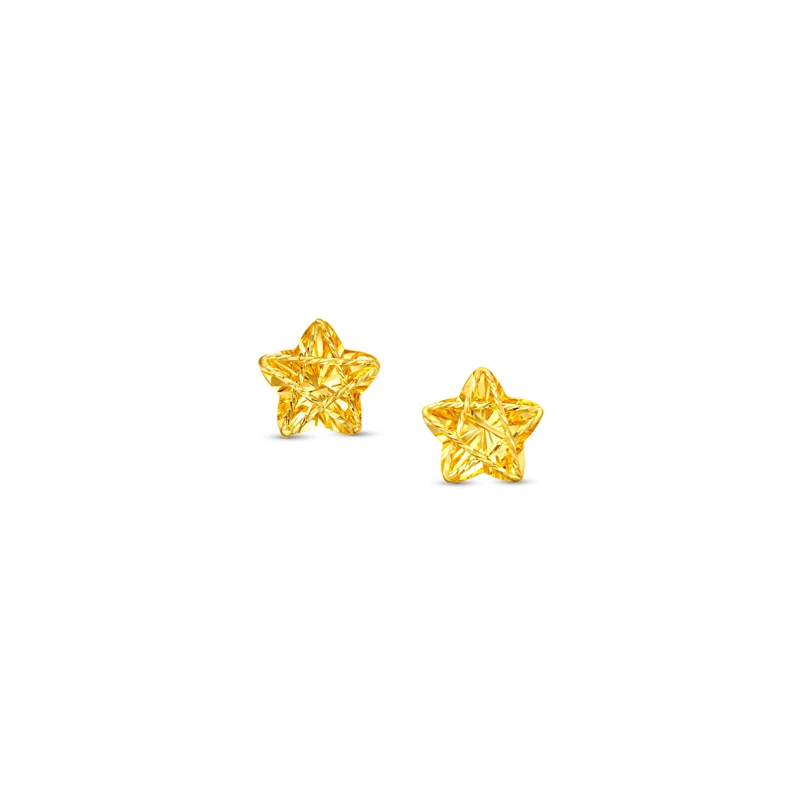 999 Gold earrings