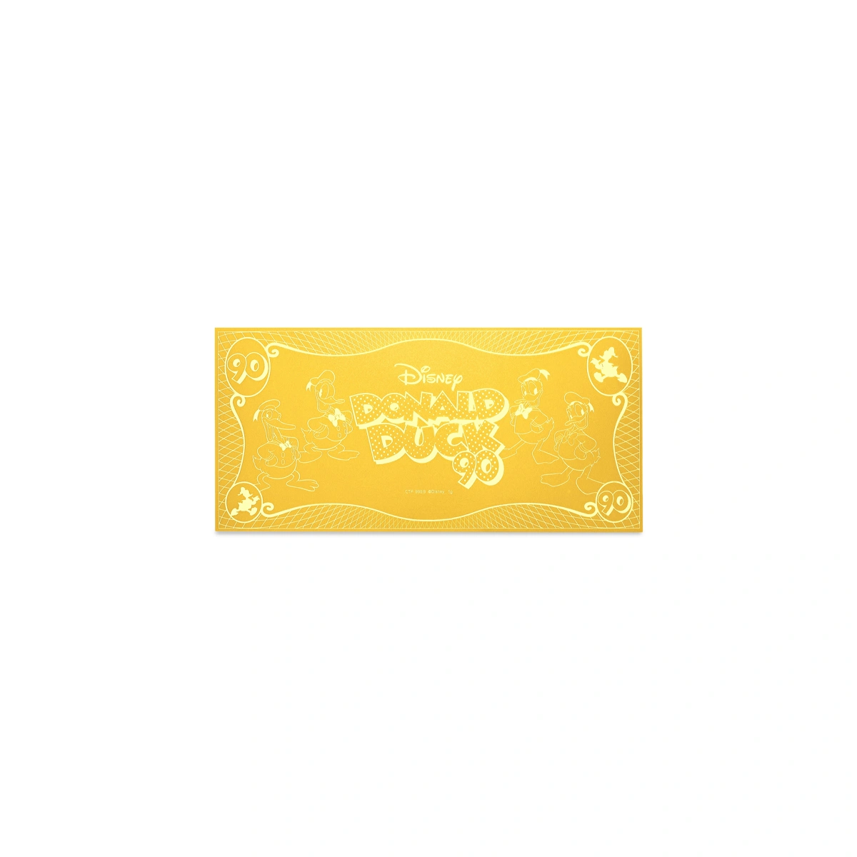 Donald Duck 999.9 Gold Note