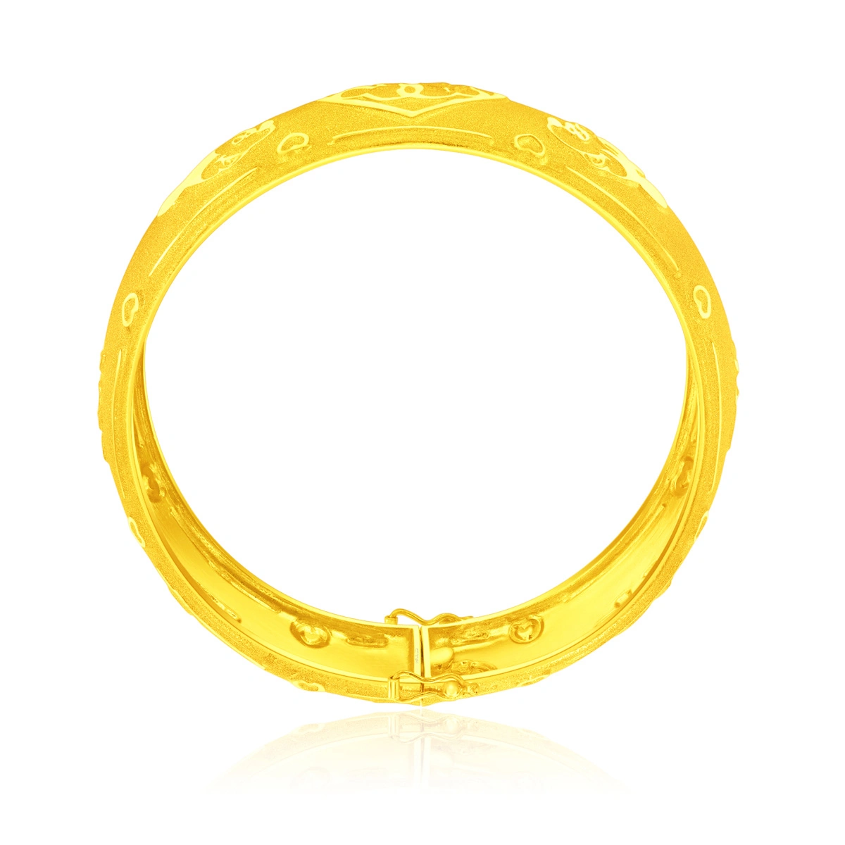 Mickey Mouse & Minnie Mouse 999.9 Gold bangle