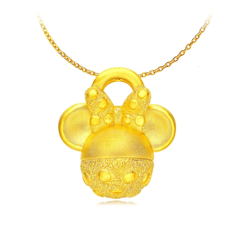 Minnie Mouse 999 Gold pendant