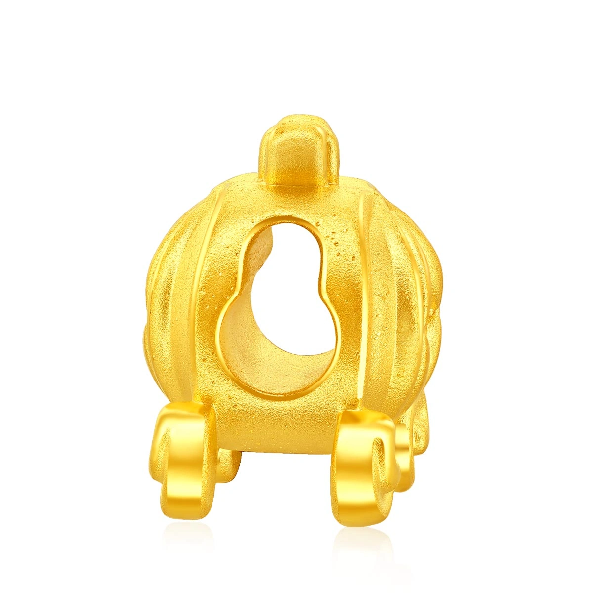 Pumpkin Carriage 999 Gold charm