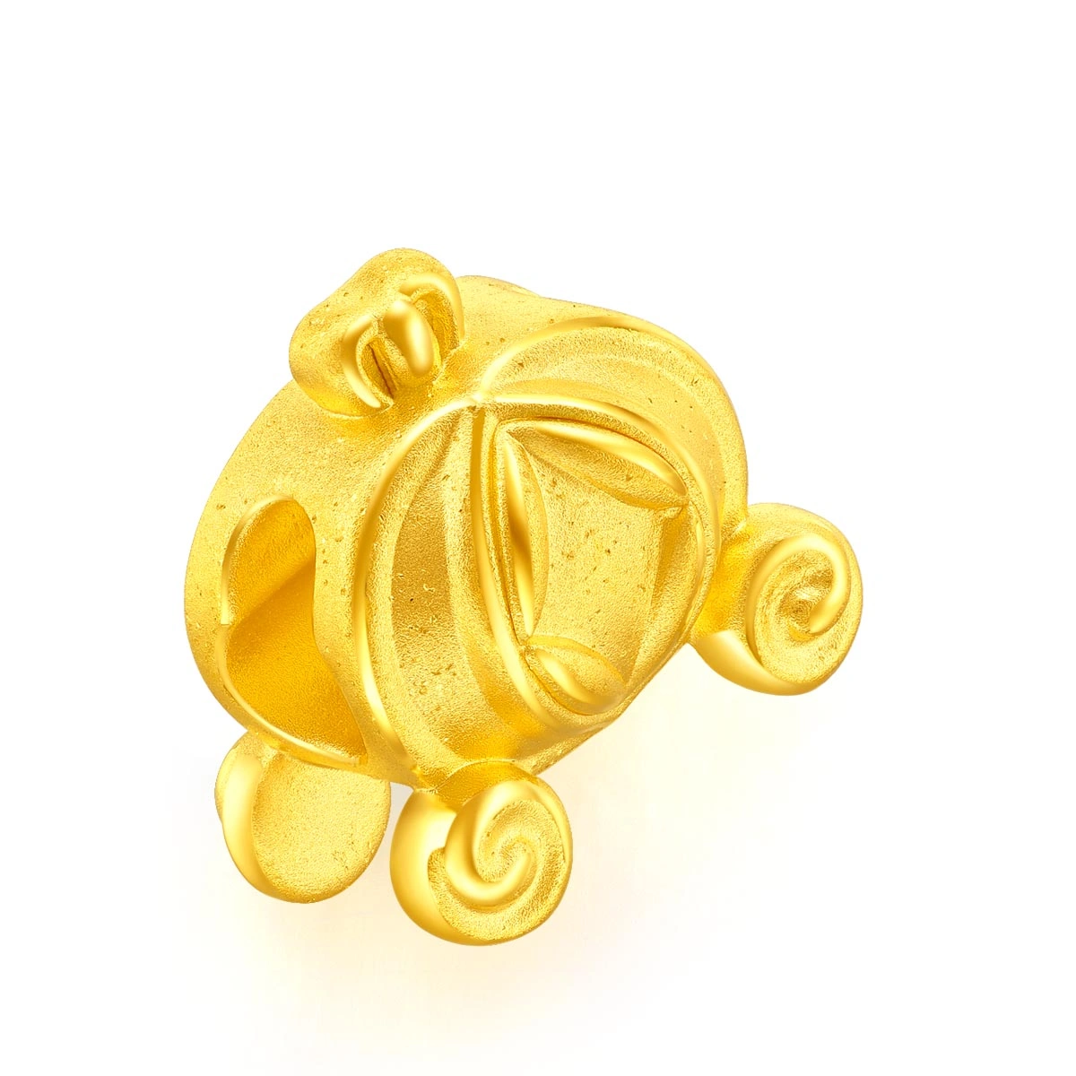 Pumpkin Carriage 999 Gold charm