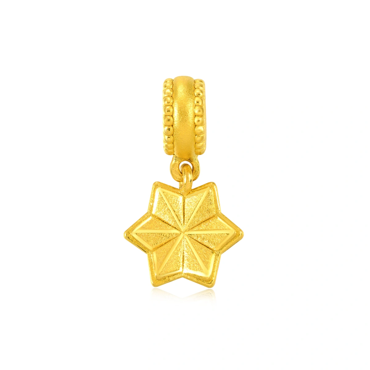 Snowflake 999 Gold charm