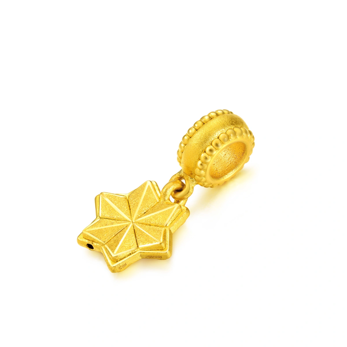 Snowflake 999 Gold charm
