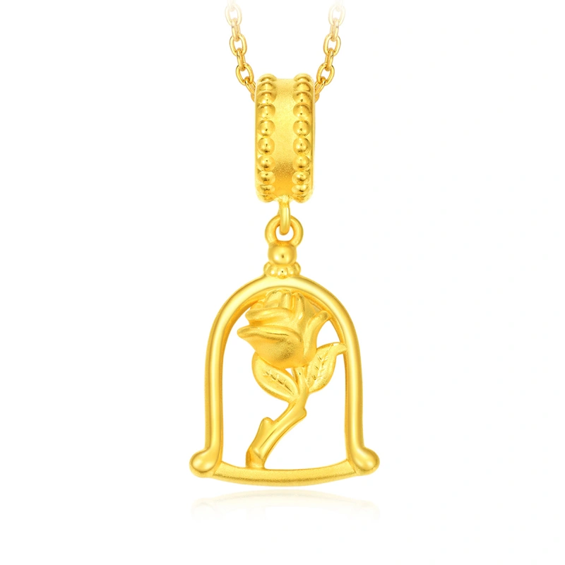 Rose 999 Gold charm