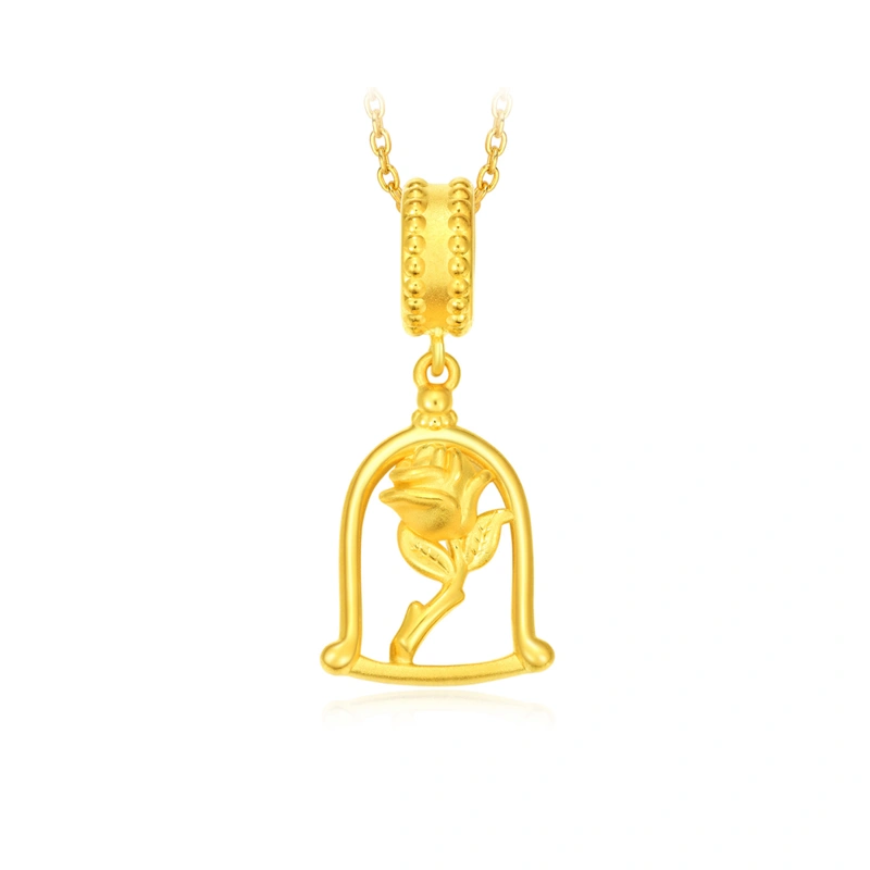 玫瑰999足金工藝精品串飾