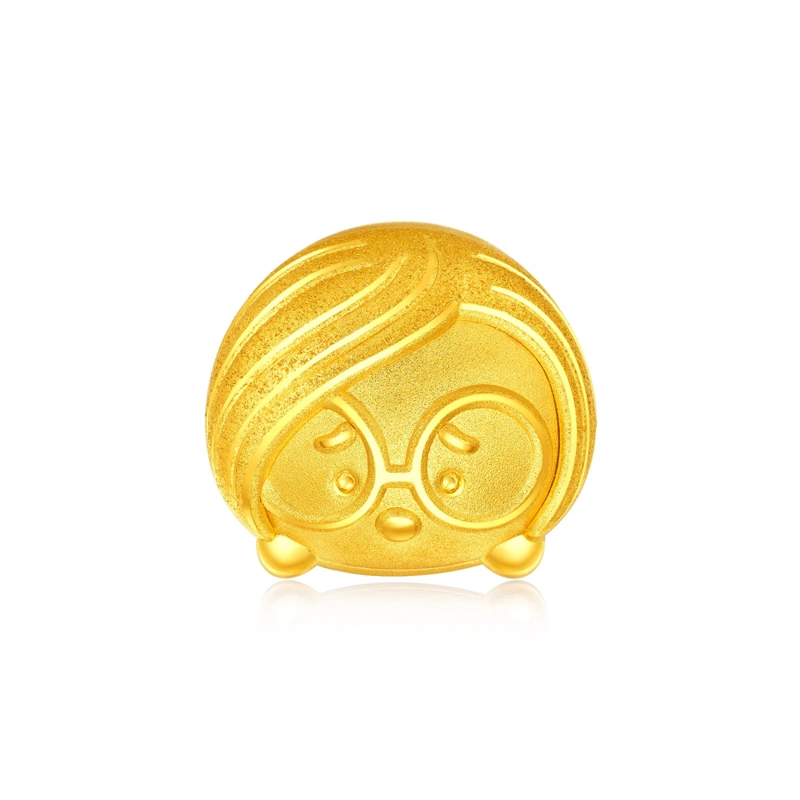 Sadness 999 Gold charm
