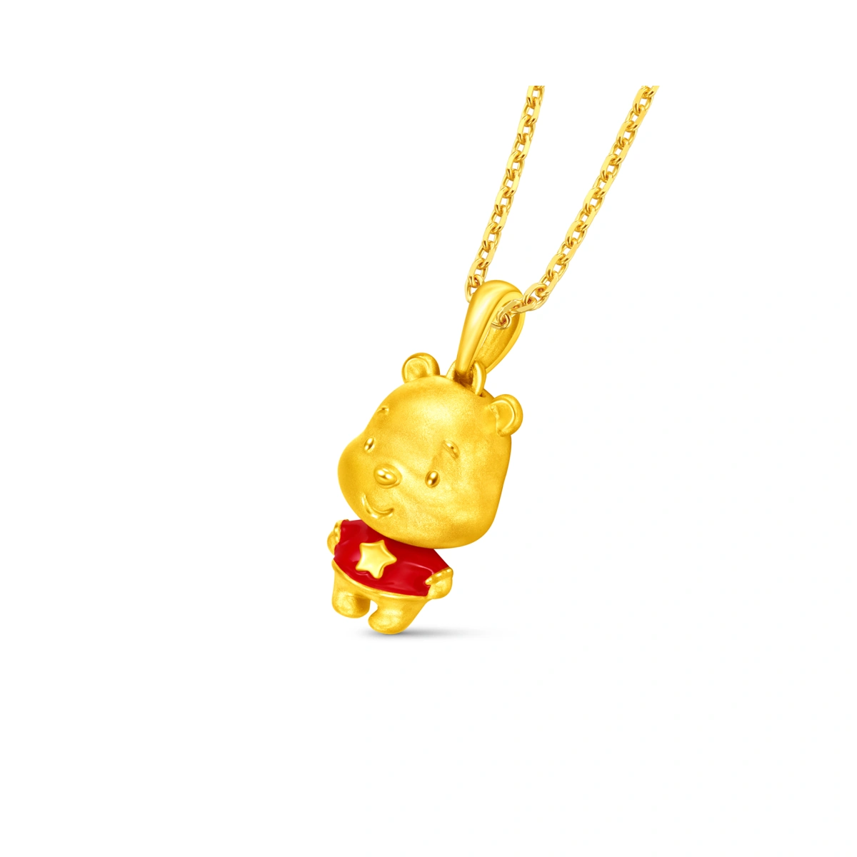 小熊維尼999足金工藝精品吊墜