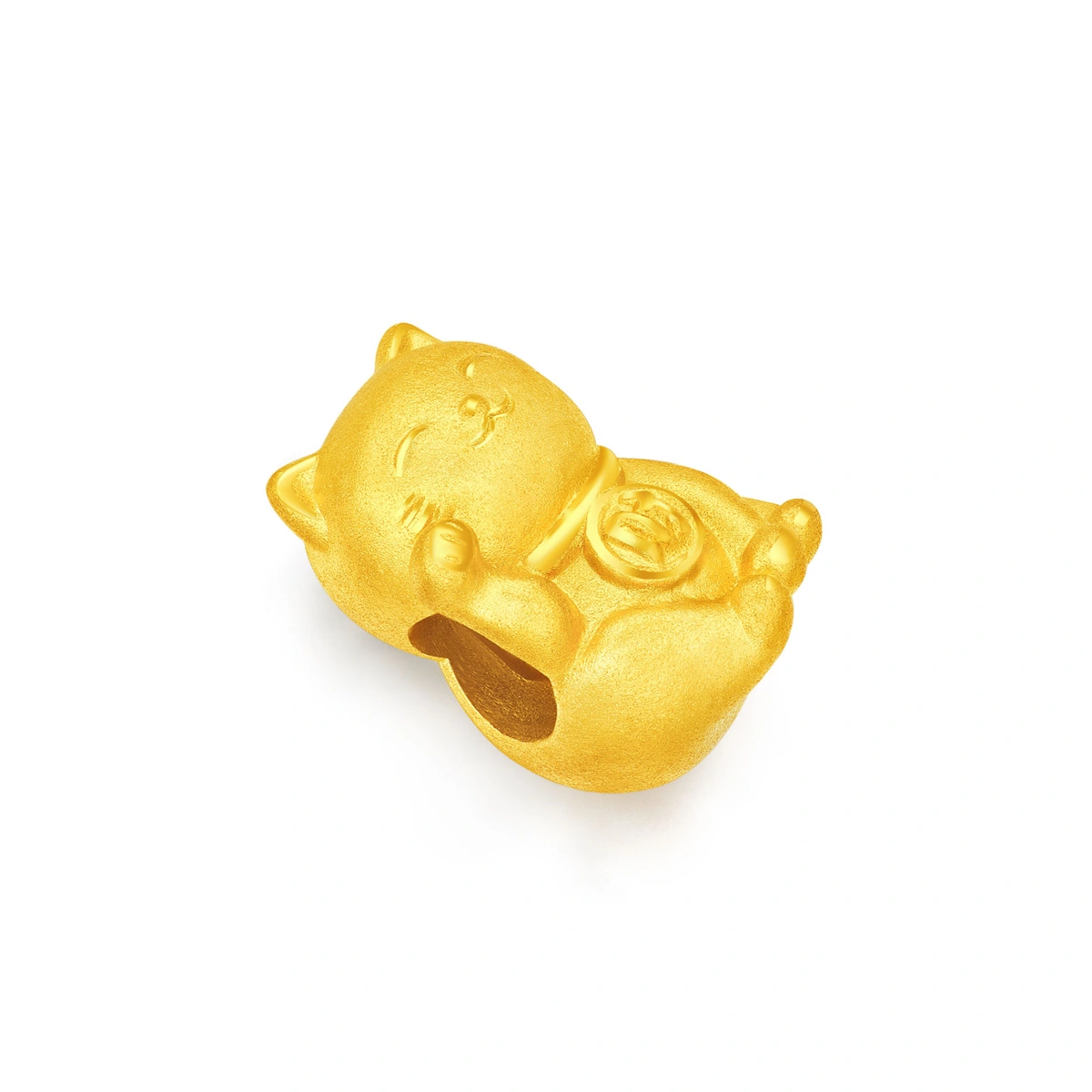 招財貓999足金工藝精品串飾