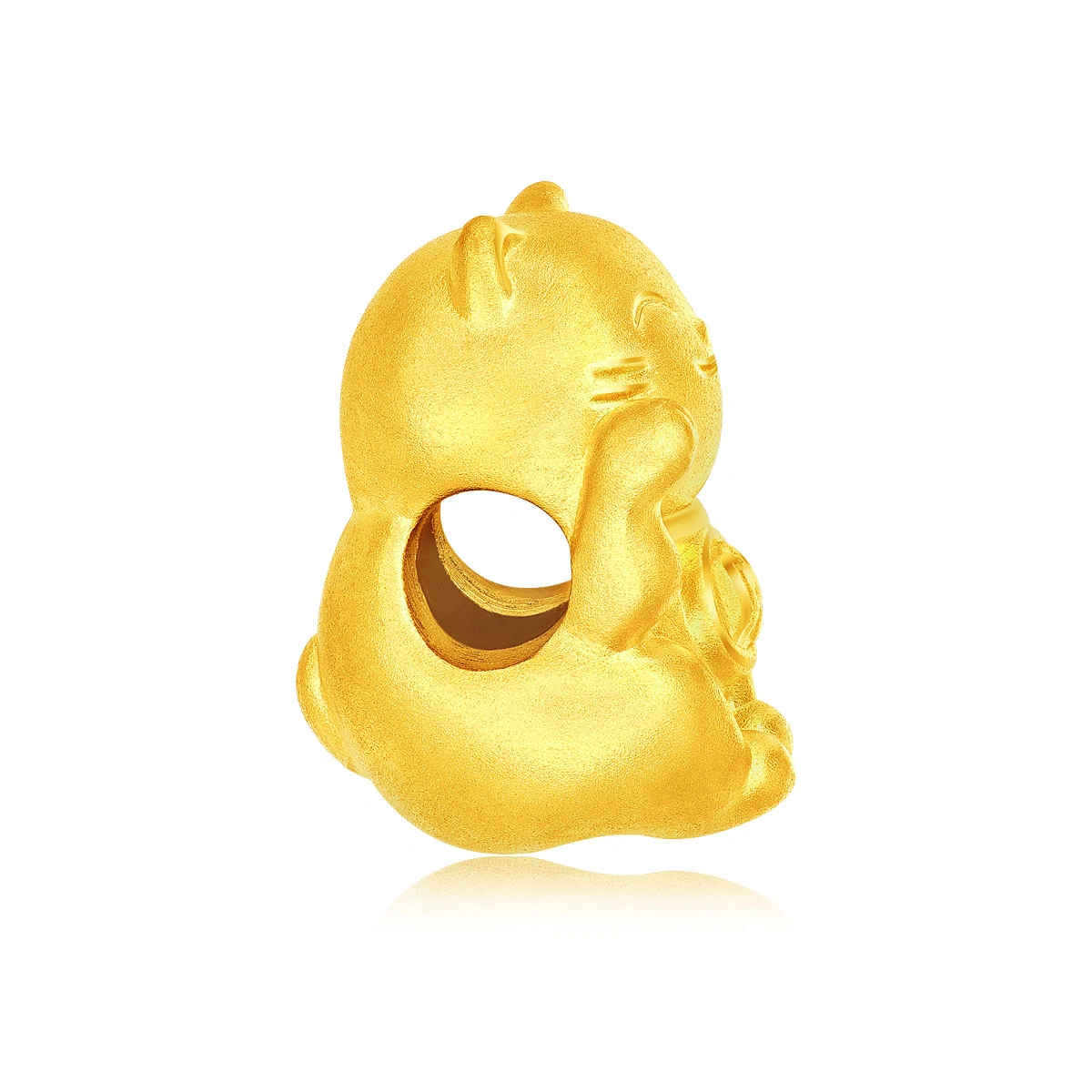 招財貓999足金工藝精品串飾
