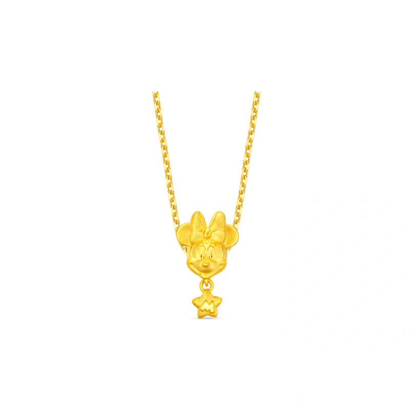 Minnie Mouse 999 Gold charm
